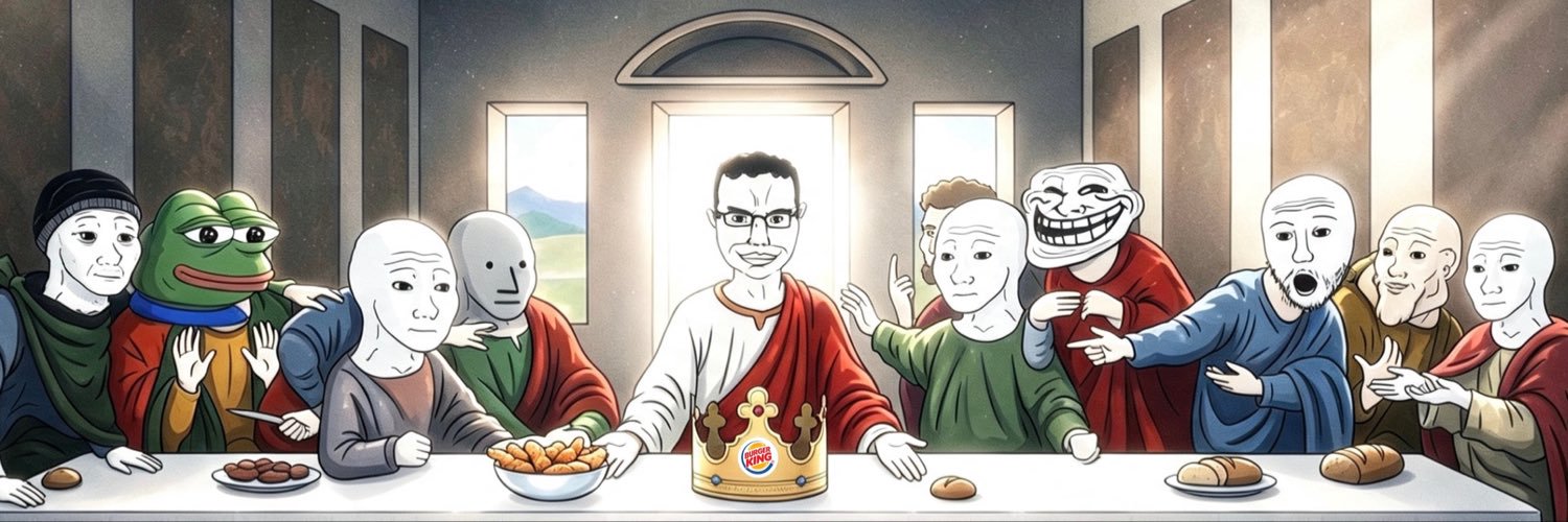 The Last Supper of wojaks — banner from x.com/LastChudjak